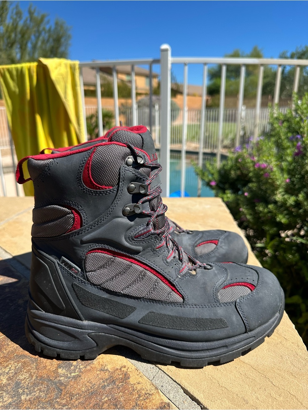 L.L. Bean Tek 2.5 Boots Waterproof Insulated Winter Gray Mens 11.5